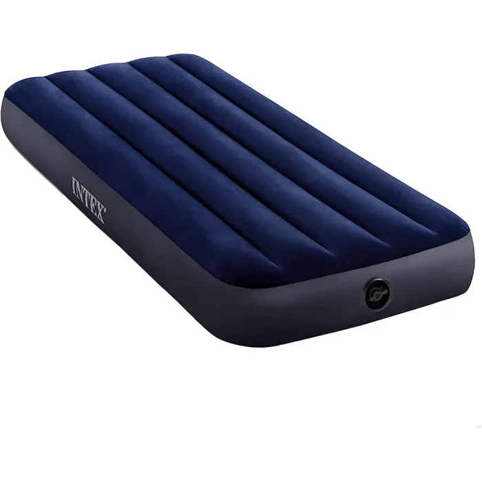 Intex Mattress Dura-Beam Standard Series Prestige Downy Inflatable Airbed with 2in1 Extra Wide Valves (183*203*25 cm )
