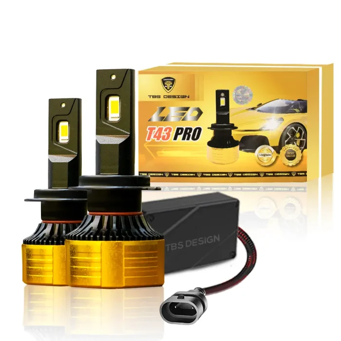 Toby's T43 PRO 2 Pieces Car LED Headlight Original 55W/piece Power 11000/piece Lumens With Color Temperature 4300K