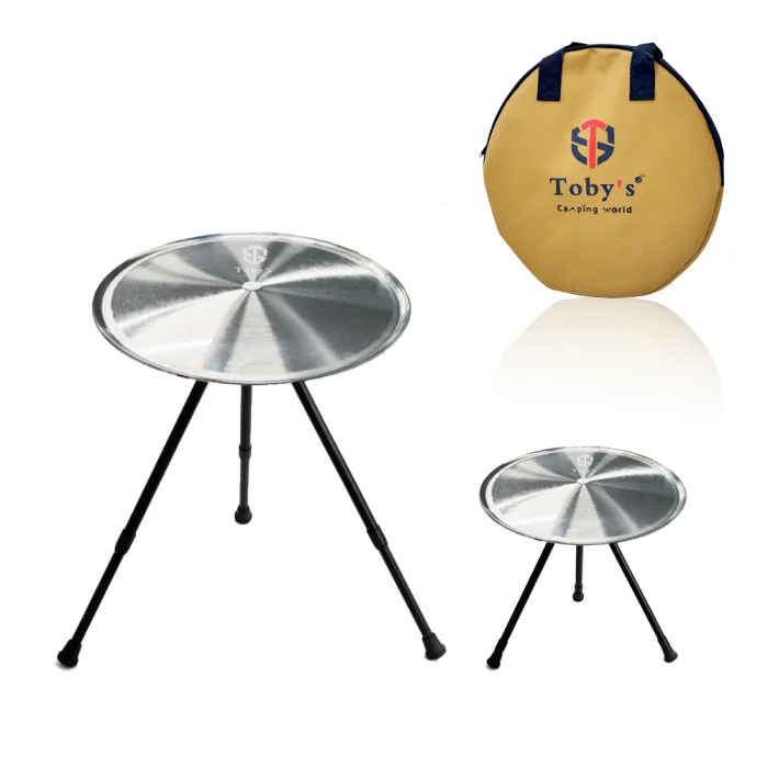 Toby’s Table-05 – Durable Lightweight Outdoor Table for Camping Picnics BBQs Foldable Design with Adjustable Height and Easy Storage