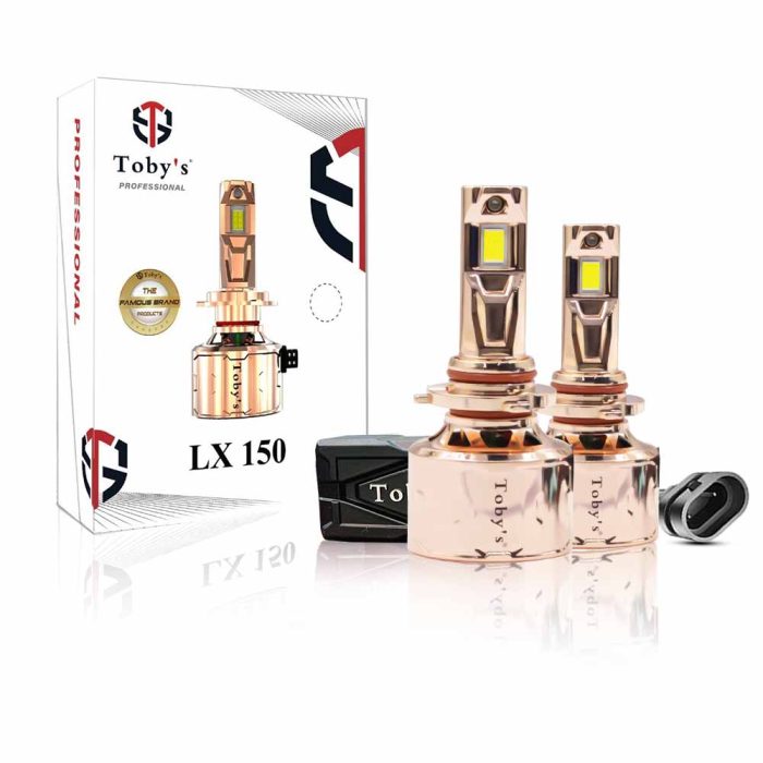 Tobys LX 150 2 Pieces Car LED Headlight Original 150W/piece Power 15000/piece Lumens With Color Temperature 6500K