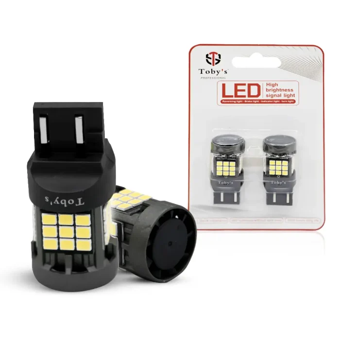 Tobys Super Bright Power T20 7443 36SMD LED Bulbs with 2835 Chip replacement for Back Up Reverse Brake Lights (White)