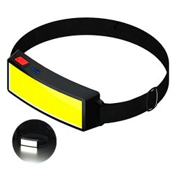 Tobys Headlamp 04 COB Headlight USB Rechargeable Light LED Floodlight Outdoor Camping Head-Mounted Strong Headlight Daily Use