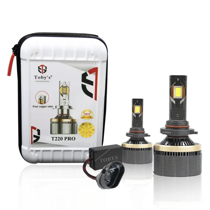 Tobys T220 Pro 440W/Pair Original Tested LED Headlight Assembly 44000 Lumens Bright  Color With Temperature 6500K