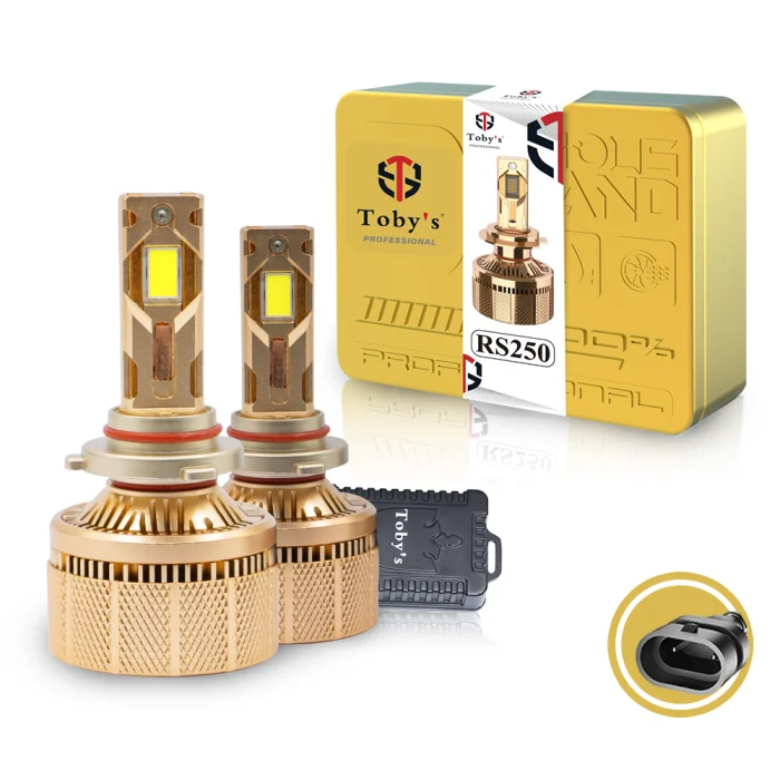 Toby's RS250 2 Pieces Car LED Headlight Original 250W/piece Power 25000/piece Lumens With Color Temperature 6500K