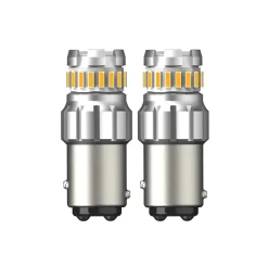 Amber Bulbs For Reverse Lights 1157 23smd, Brake, Signal, Parking Lights, High Lumen output 580Lm with Low Power Consumption