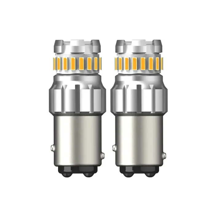 Amber Bulbs For Reverse Lights 1157 23smd, Brake, Signal, Parking Lights, High Lumen output 580Lm with Low Power Consumption
