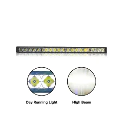 200W Light Bar 42 Inches/108cm Light Bar High Low DRL Beam For Jeep Wrangler