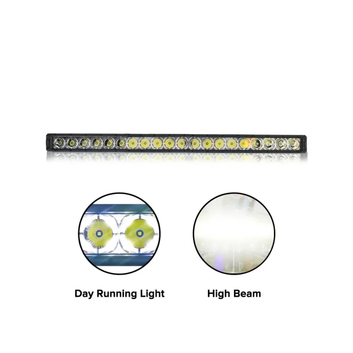 200W Light Bar 42 Inches/108cm Light Bar High Low DRL Beam For Jeep Wrangler