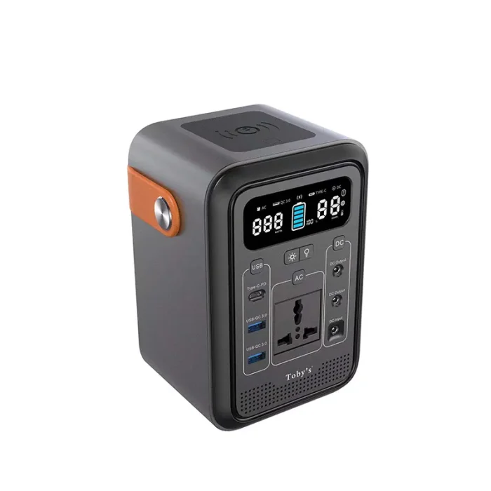 Tobys TBS-60A 60000mAh Portable Power Station With Inverter 220WH Capacity Maximum Output 300W (Grey)