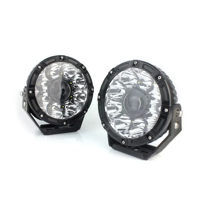 Laser TBS - 2001X 2Pcs Laser Led Off Road Lights 8152LM Round Pod Spot Driving Lights 2-kilometer Wide-view Distance for Jeep, Truck, Pickup