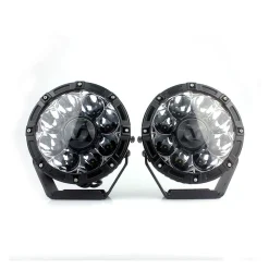 2 Pieces 7 Inches Laser Light High Output Work Laser Projector Light For Off-road, IP68 Waterproof Rating with Die-Cast Aluminum Housing Material