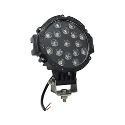 One piece 7 inches LED Spot Light, 51W Black Flood Beam LED Work Light Bar for Jeep, Truck, Car ATV SUV 4X4 Truck Driving Lamp, Waterproof, High Brightness LEDs with Aluminum Housing Material