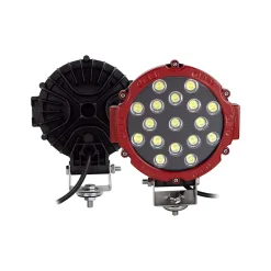 Toby's LED Spot Light, one piece 7 inches 51W Red Flood Beam LED Work Light Bar for Jeep, Truck, Car ATV SUV 4X4 Truck Driving Lamp