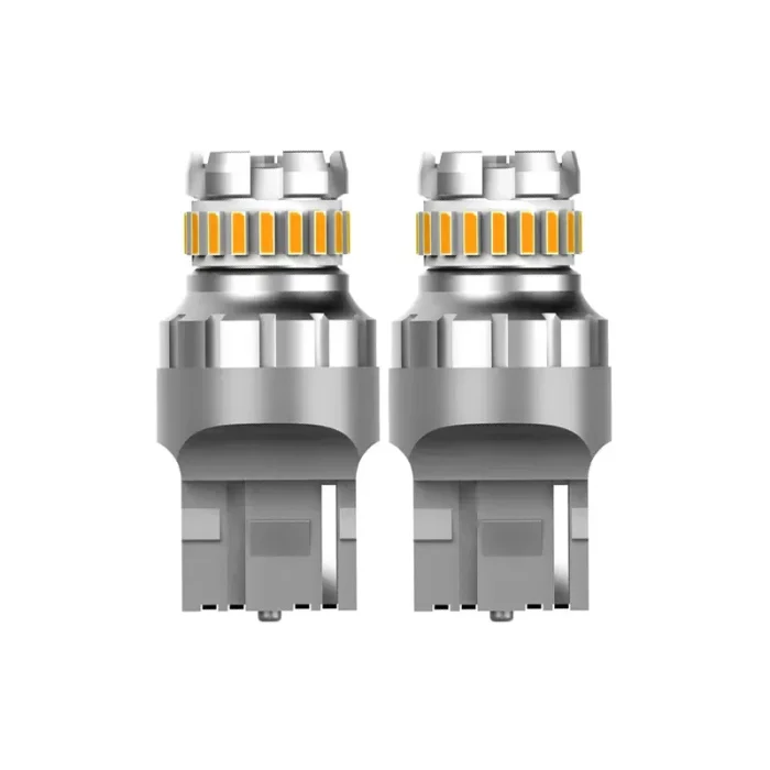 Amber Bulbs For Reverse Lights, 7440 23smd, Brake, Signal, Parking Lights, High Lumen output 580Lm, and No Flickering issue