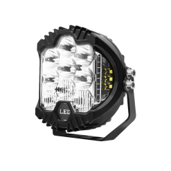Toby's 7 inches 60W Dual Side Shooter LED Work Light Combo Light Floodlight Spotlight With Angle Eye, 6000Lm Lumens with Aluminum Die-Cast Housing Material