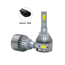 18W/Bulb Xtreme Brighter Whiter 880 Car LED Headlight, COB Light Source Technology with 1800Lm Luminous Flux