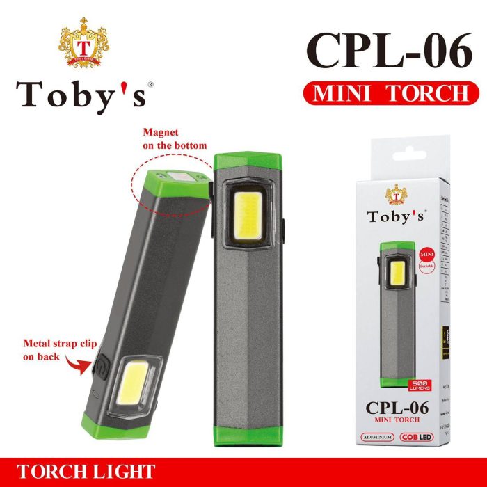 Toby's CPL-06 3W COB LED Aluminium Mini Hand Torch