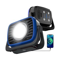 Toby's CPL-T05 Portable Magnetic COB LED Flood Work Light, Dimmable 2000Lm True Brightness, 4 Lighting Colors, with Power Bank Function for Car Repairing Construction Camping