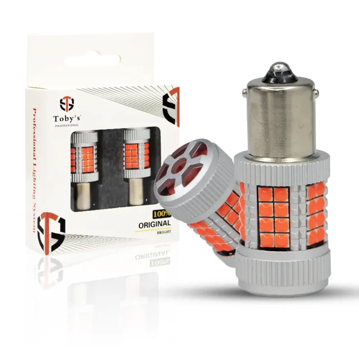 Tobys Super Bright Low Power 1156 40SMD LED Bulbs with 3030 Chip replacement for Back Up Reverse Brake Lights (Red)
