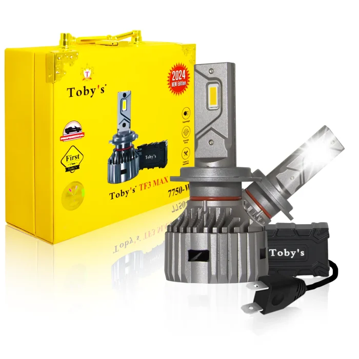 Toby's TF3 Max 2 Pieces 150W LED Headlight Bulb Assembly 15000 Lumens Xtreme Bright With Color Temperature 6500K