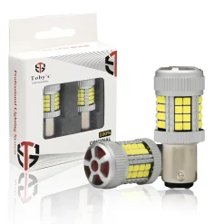 Tobys Super Bright Low Power 1157 40SMD LED Bulbs with 3030 Chip replacement for Back Up Reverse Brake Lights (White)