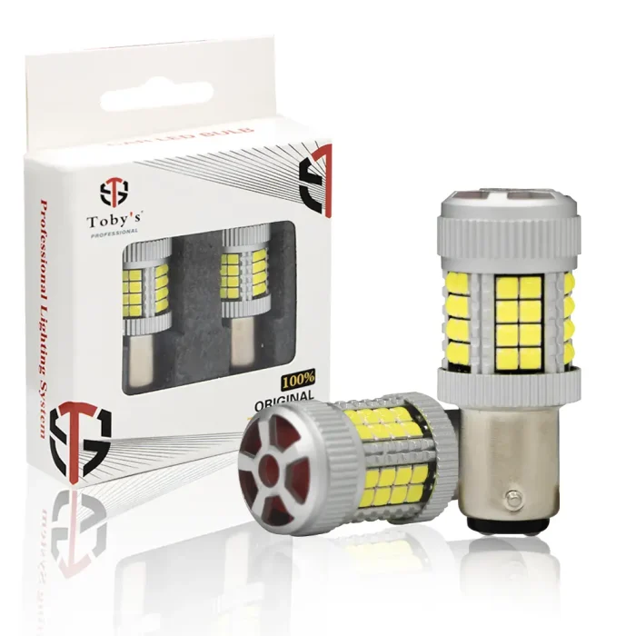 Tobys Super Bright Low Power 1157 40SMD LED Bulbs with 3030 Chip replacement for Back Up Reverse Brake Lights (White)