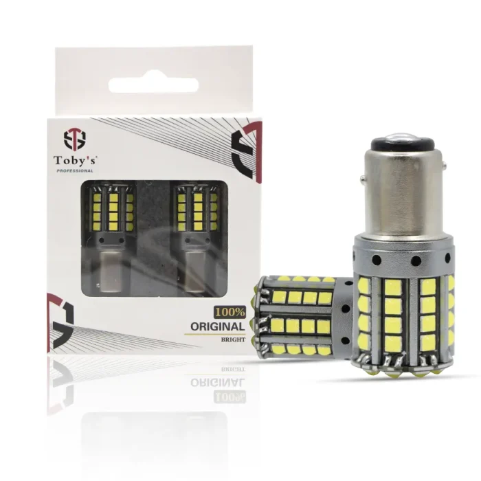 Tobys Super Bright Low Power 1157 44SMD LED Bulbs with 3030 Chip replacement for Back Up Reverse Brake Lights (White)