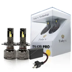 Tobys TY120 PRO 2 Pieces Car LED Headlight Bulbs Original 120W Power 12000 Lumens With Color Temperature 6500K