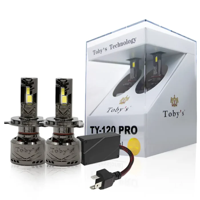 Tobys TY120 PRO 2 Pieces Car LED Headlight Bulbs Original 120W Power 12000 Lumens With Color Temperature 6500K