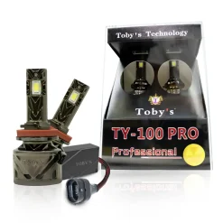 Tobys TY100 PRO H11 2 Pieces Car LED Headlight Bulbs Original 100W Power 10000 Lumens With Color Temperature 6500K