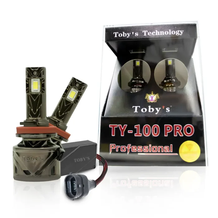 Tobys TY100 PRO H11 2 Pieces Car LED Headlight Bulbs Original 100W Power 10000 Lumens With Color Temperature 6500K