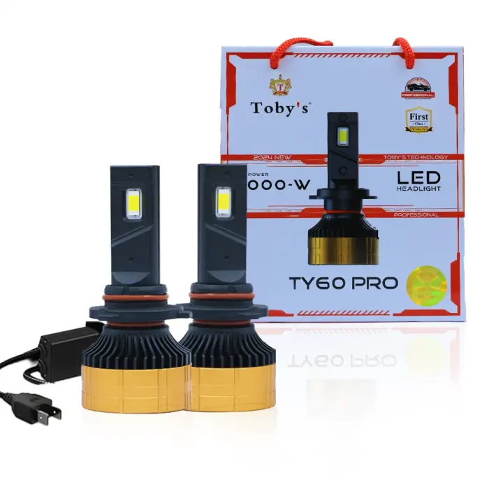 Tobys TY60 PRO H7 2 Pieces Car LED Headlight Bulbs Original 120W Power 12000 Lumens With Color Temperature 6500K