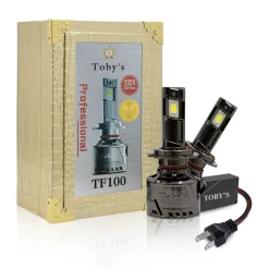 Tobys TF100 H7 2 Pieces Car LED Headlight Original 100W/piece Power 10000/piece Lumens With Color Temperature 6500K