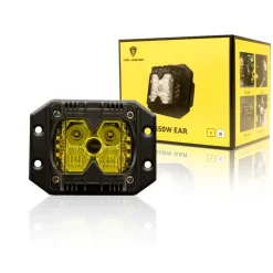 TBS DESIGN New Launched 4" 50W/Set Power Work Light Mini Auxiliary Headlight for Car Truck Motorcycle (Yellow)