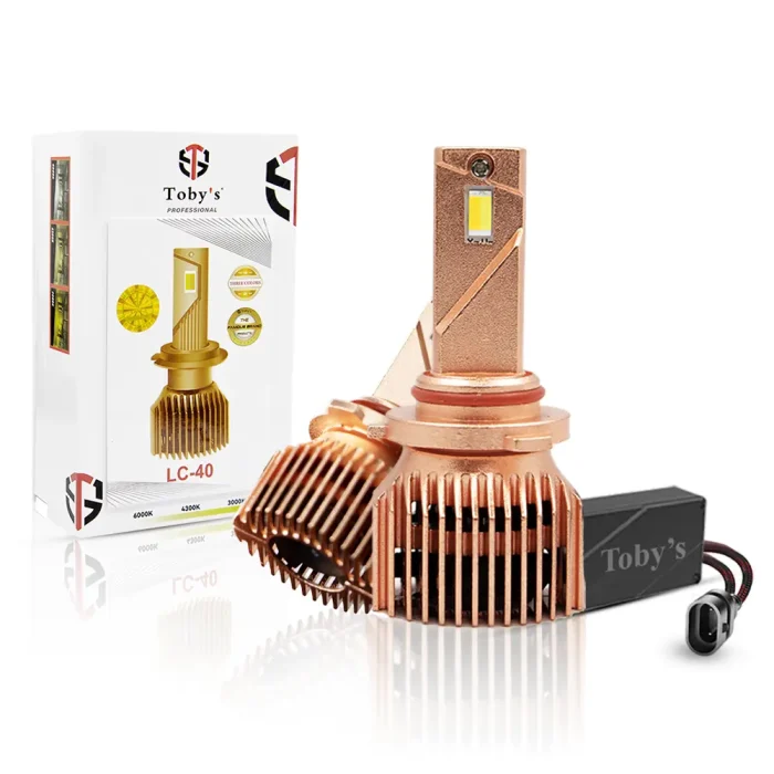 Toby's LC Series LED Headlight 40W/piece 80W/pair bulbs 3 color options (6000K, 4500K, 3000K) For High beam, low beam