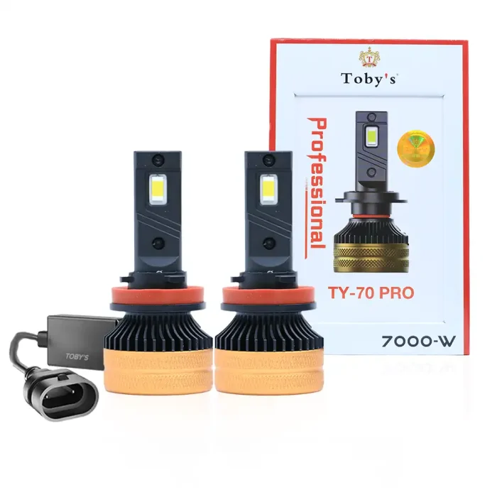 Tobys TY70 PRO 9005 2 Pieces Car LED Headlight Bulbs Original 70W Power 7000 Lumens With Color Temperature 6500K