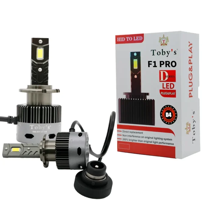 Toby's New Launched F1 Pro D4 HID to LED Headlight Bulb With 70Watts/Pair and 7000lm