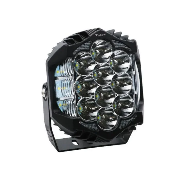 Toby's 7 Inches, R 80W, Toby's Extreme Bright Work Light for Jeep Wrangler, Aluminum Housing Material with IP67 Waterproof Rating, and PC Lens Material