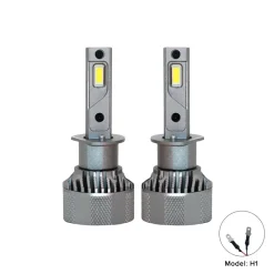 60W/Bulb Canbus Ultra White Vision H1 Car LED Headlight, 6000Lm Luminous Flux with IP67 Waterproof Resistance