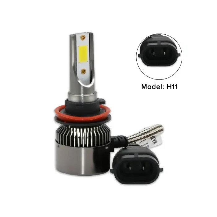 18W/Bulb Brighter Whiter Stronger H11 Car LED Headlight, COB Light Source Technology with IP67 Waterproof Technology