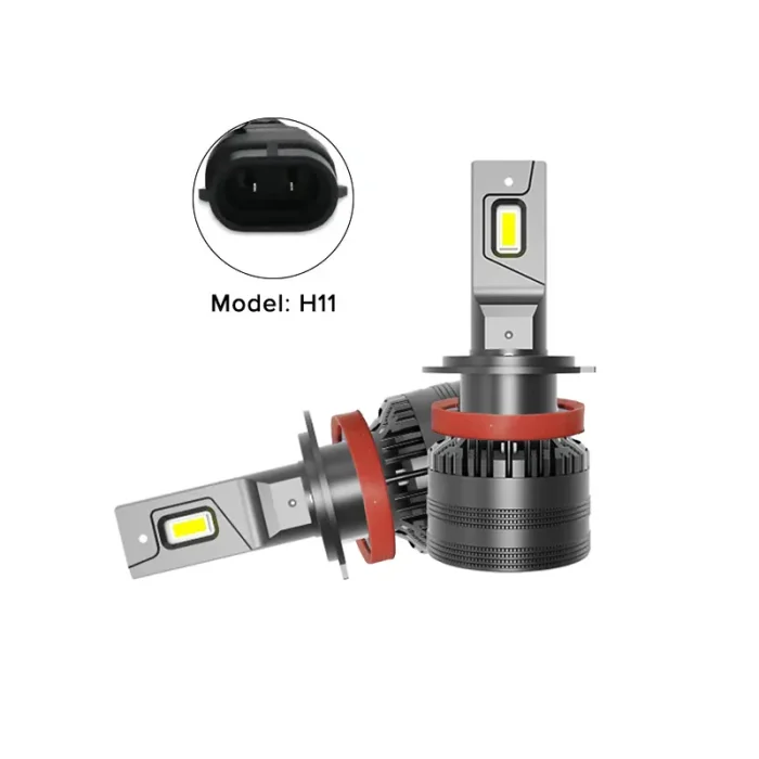55W/Bulb Canbus Pro Vision H11 Car LED Headlight, 5500Lm/Bulb Luminous Flux, IP67 Waterproof Resistance with 360-Degree Lighting Angle
