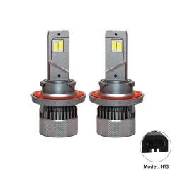 Canbus Ultra White Vision H13 Car LED Headlight 60W/Bulb Power, 360-Degree Lighting Angle, 6000Lm/Bulb Luminous Flux with IP67 Waterproof Resistance