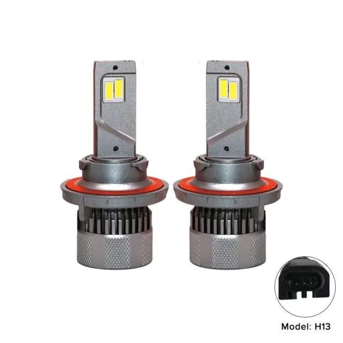 Canbus Ultra White Vision H13 Car LED Headlight 60W/Bulb Power, 360-Degree Lighting Angle, 6000Lm/Bulb Luminous Flux with IP67 Waterproof Resistance