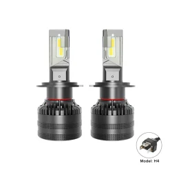 55W/Bulb Canbus Pro Vision H4 Car LED Headlight, 360-Degree Lighting Angle, 5500Lm/Bulb Luminous Flux with IP67 Waterproof Resistance