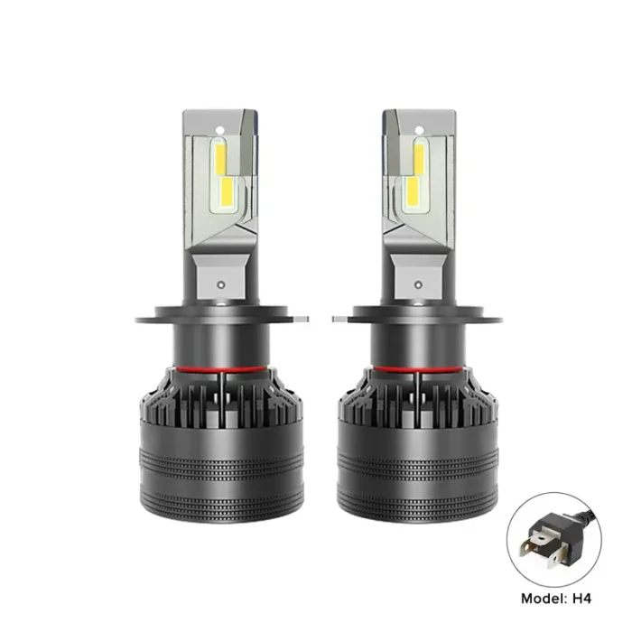 55W/Bulb Canbus Pro Vision H4 Car LED Headlight, 360-Degree Lighting Angle, 5500Lm/Bulb Luminous Flux with IP67 Waterproof Resistance