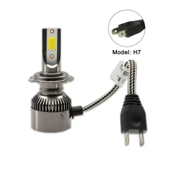 18W Car LED H7 Headlight/Bulb Brighter Whiter Stronger, COB Light Source Technology with EMC intelligent temperature control