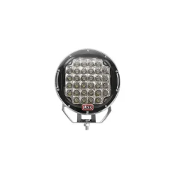 R 96W Round Black LED Spot Driving Work Light 9 Inch ATV 4x4 Boat Off Road Head Light