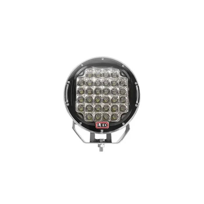 One Piece R 96W 9 Inches Round Black LED Spot Driving Work Light, ATV 4x4 Boat Off Road Head Light, IP67 Waterproof Rating, and Die-Cast Aluminum Housing Material