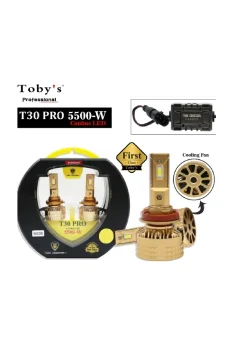 TBS T30 PRO H4 2 Pieces 110W LED Headlight Bulb Assembly 11000 Lumens Xtreme Bright With Color Temperature 6500K