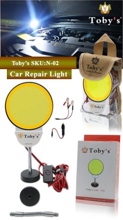 Tobys CRL N2 Multi-Functional Car Repair Light 12V Voltage Operating Light white & yellow